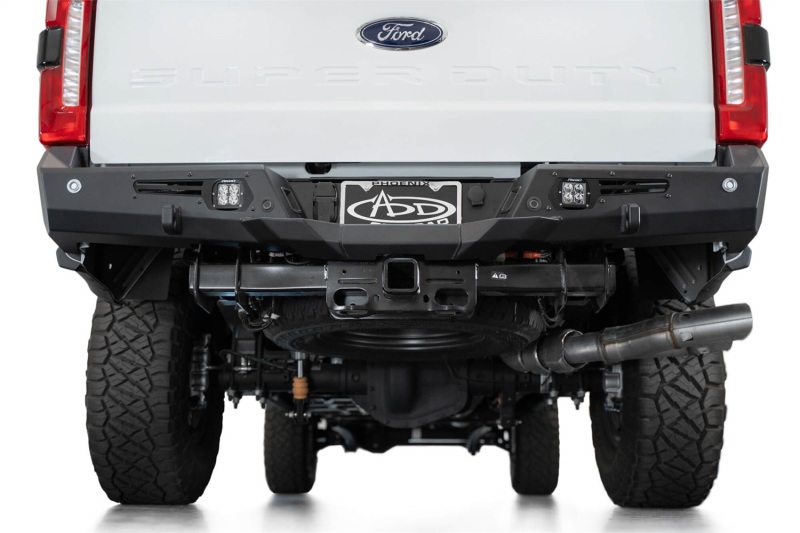 Ford Super Duty F250 Rear Bumper - Addictive Desert Designs - Bomber - Hammer Black - `23-`27